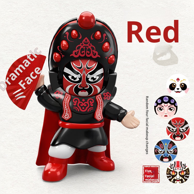 Sichuan Opera Face-Changing Doll, Traditional Chinese Peking Opera Mask Toy