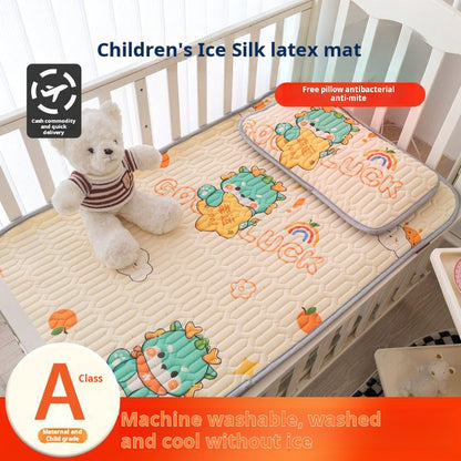 Baby Summer Latex Cooling Mat Ice Silk Mattress