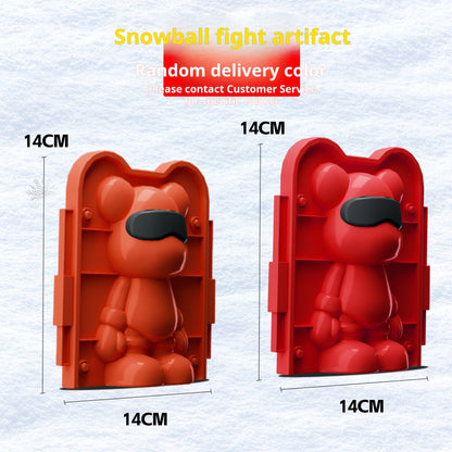 Children's Snowball Maker Bear Mold for Winter Play