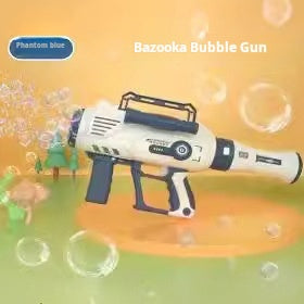 12-Hole Rocket Bubble Machine, Automatic Handheld Electric Bubble Gun