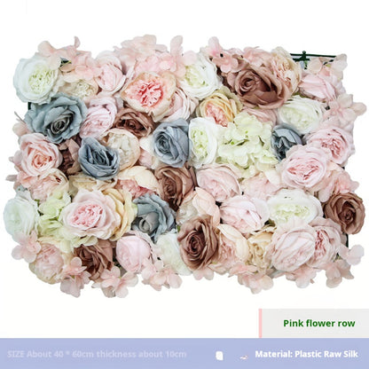 Artificial flower wedding background wall