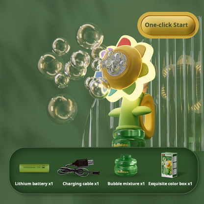 Handheld Seven-Color Automatic Bubble Machine