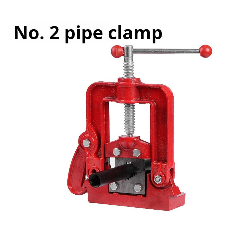 Heavy-Duty Pipe Wrench No. 2 Pipe Threader Fixture