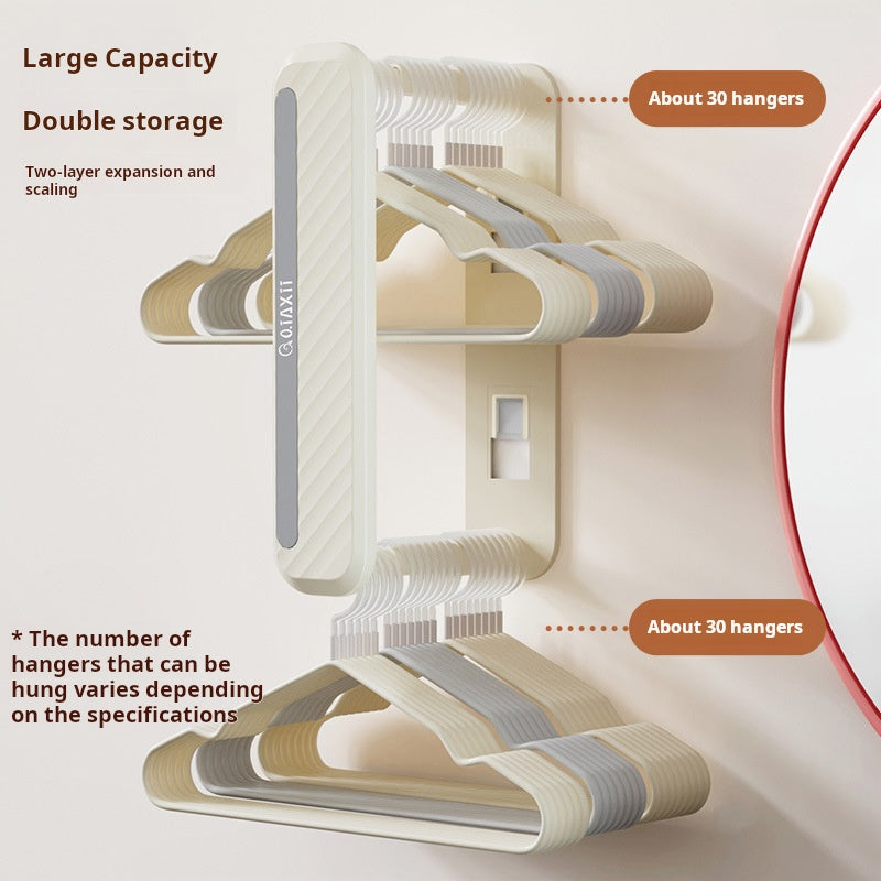 Retractable Wall-Mounted Clothes Rack