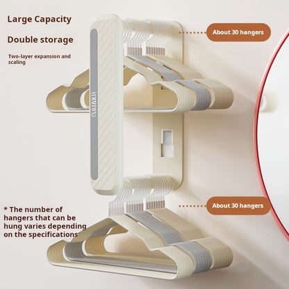 Retractable Wall-Mounted Clothes Rack