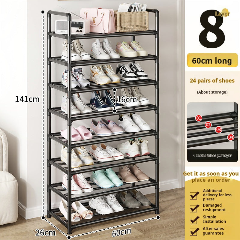 Multi-Layer Simple Shoe Rack, Home Entryway Storage Cabinet