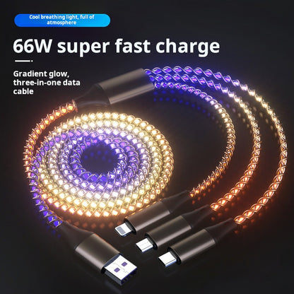 RGB 3-in-1 Fast Charge Car Cable