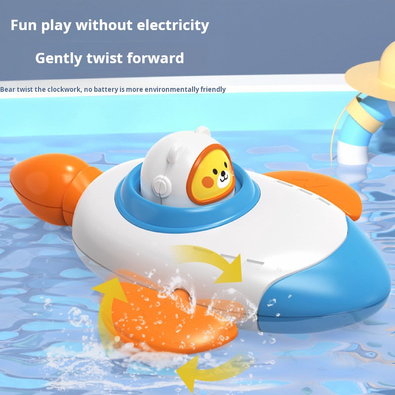 Baby Bath Toy Space Rocket Boat Sprinkler