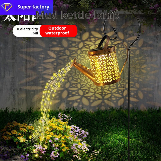 Solar kettle light outdoor waterproof hanging light