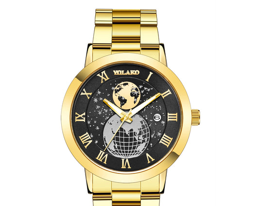 Hot-Selling Men's Steel Band Calendar Watch