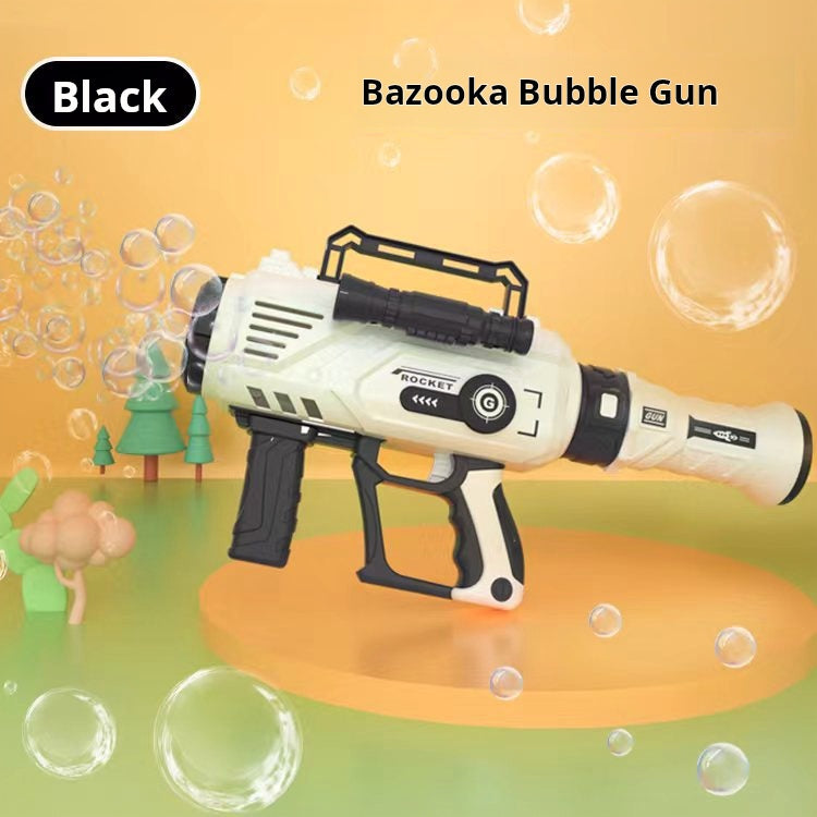 12-Hole Rocket Bubble Machine, Automatic Handheld Electric Bubble Gun