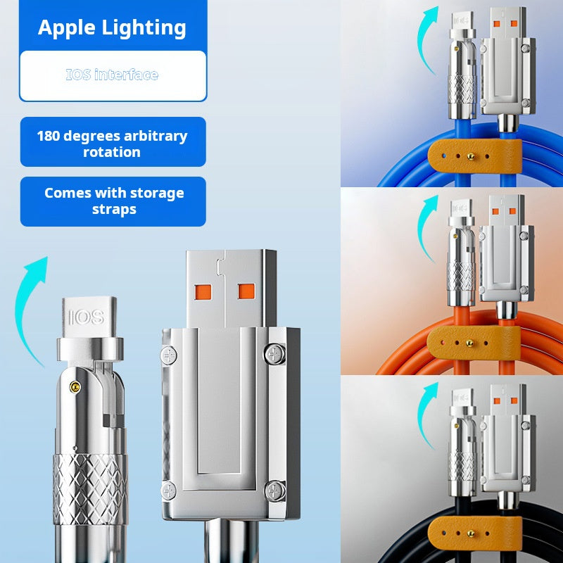 Gaming Data Cable - 180° Rotatable, Fast Charging, Wholesale