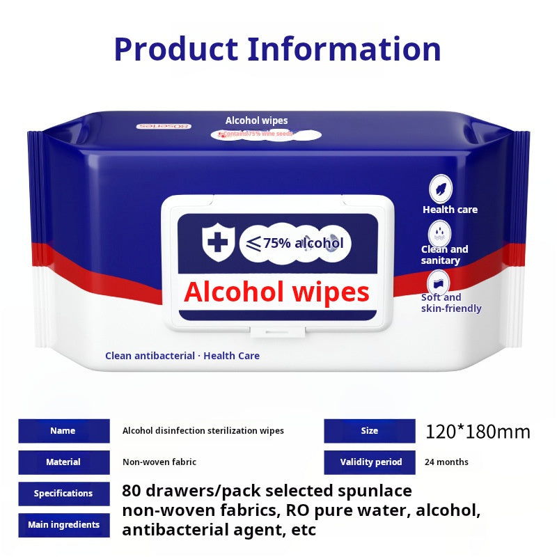 75% Alcohol Disinfecting Wipes