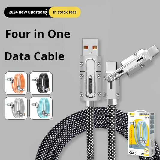 Braided 2 to 2 data cable for Apple