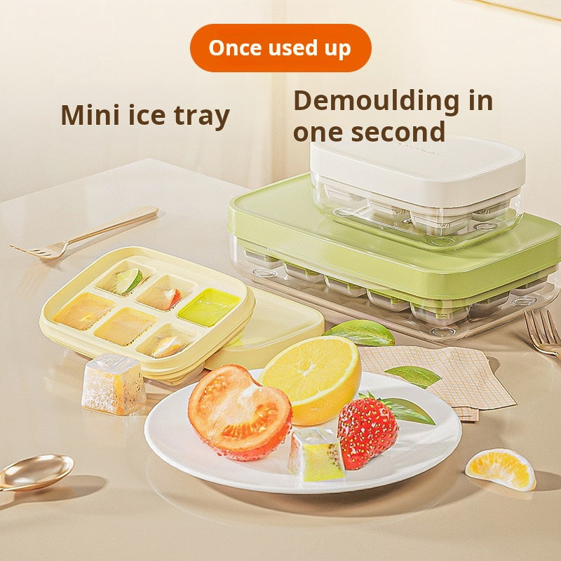 Press Ice Cube Tray Silicone Ice Maker