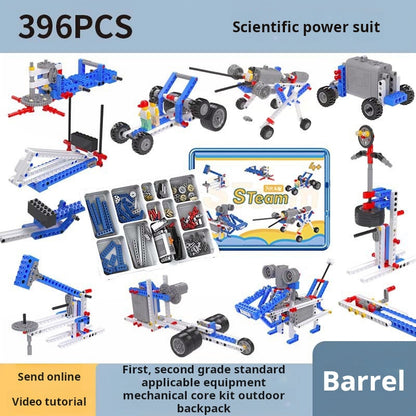 Kit de robot de programación, bloques de construcción educativos 9686, tutorial de ensamblaje de engranajes de motor electrónico 