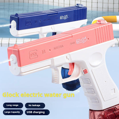 High Capacity Rechargeable Glock-style Children's Water Gun with External Connection