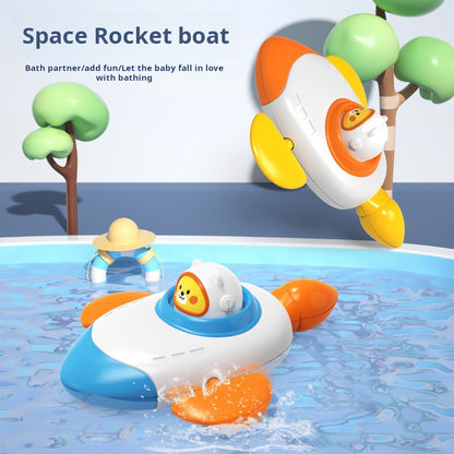 Baby Bath Toy Space Rocket Boat Sprinkler