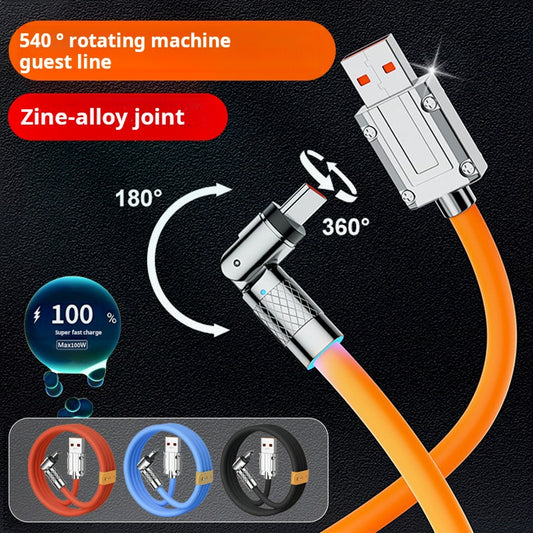 540 degree universal swivel data cable