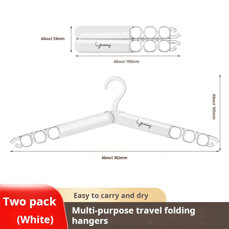 Foldable Travel Clothes Hanger Thickened Portable