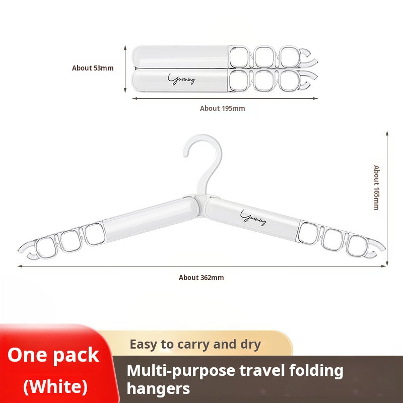 Foldable Travel Clothes Hanger Thickened Portable