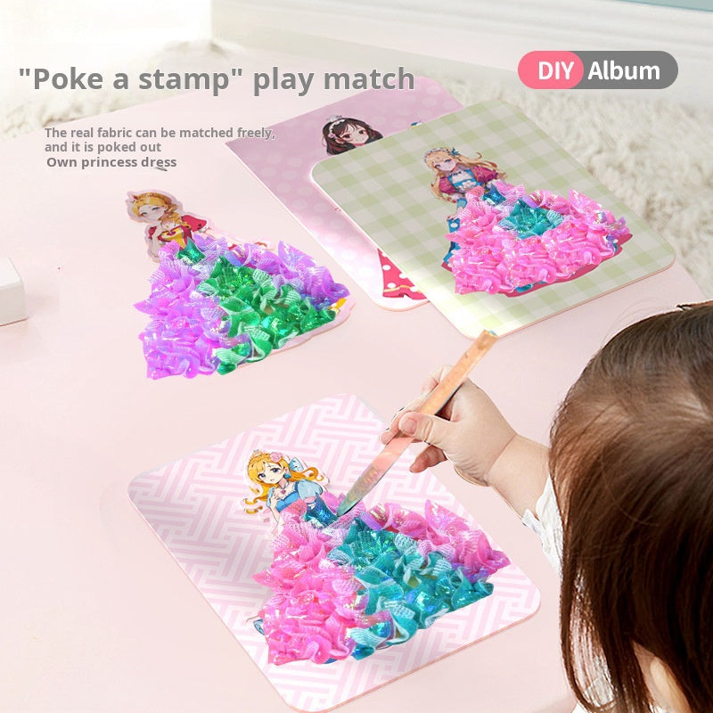 Dreamy Princess Changeable Dress-Up DIY Poke Painting Puzzle Toy