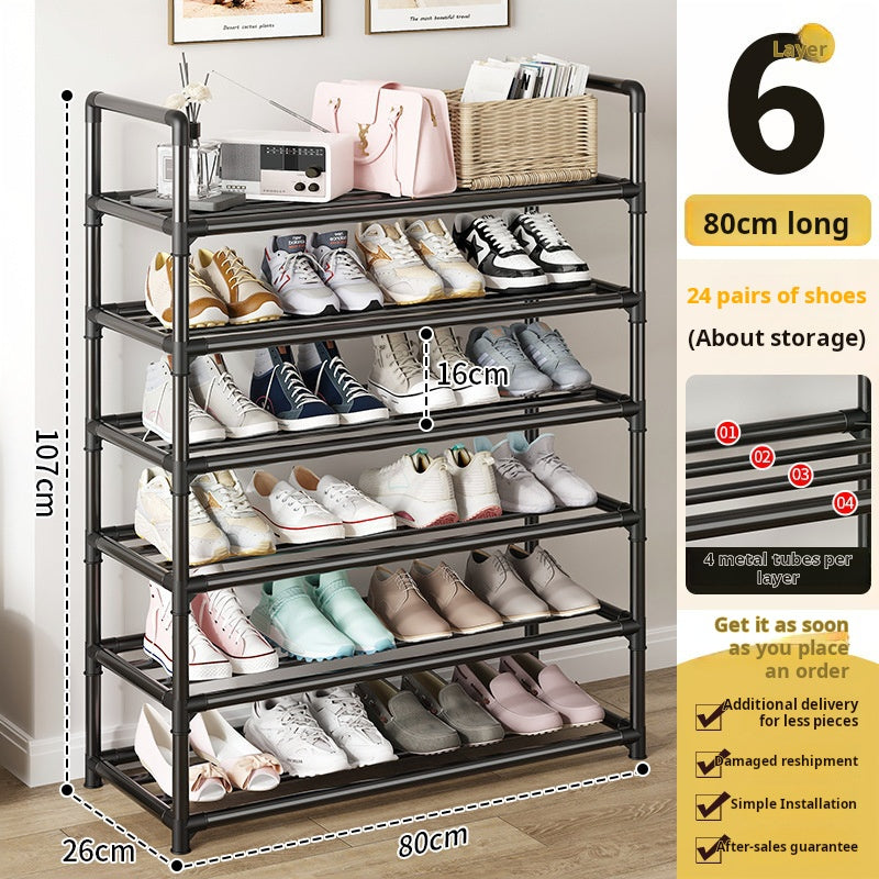 Multi-Layer Simple Shoe Rack, Home Entryway Storage Cabinet