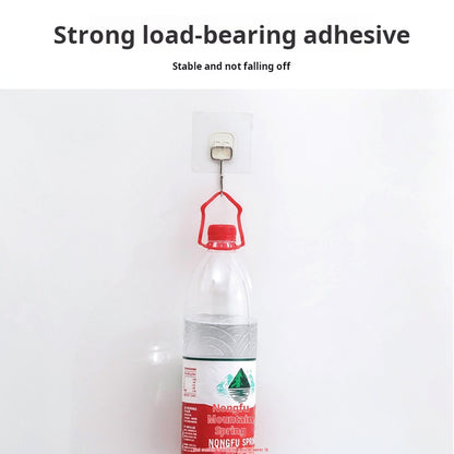 Heavy-Duty Adhesive Hook, Wall-Mounted, No-Drill