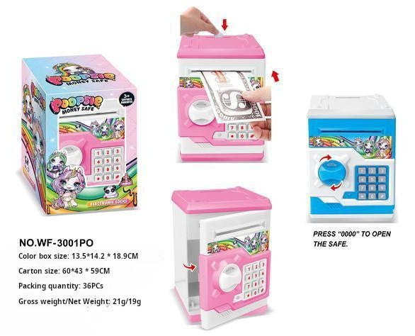 StellaLou Money Bank, Password Safe for Boys and Girls