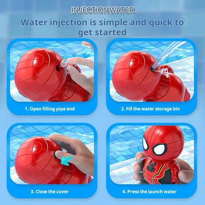 Superhero Water Gun for Children, Mini Spider Water Gun for Summer Beach