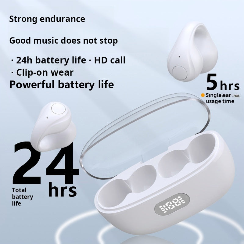 Clip-On Wireless Bluetooth Earbuds V5.3